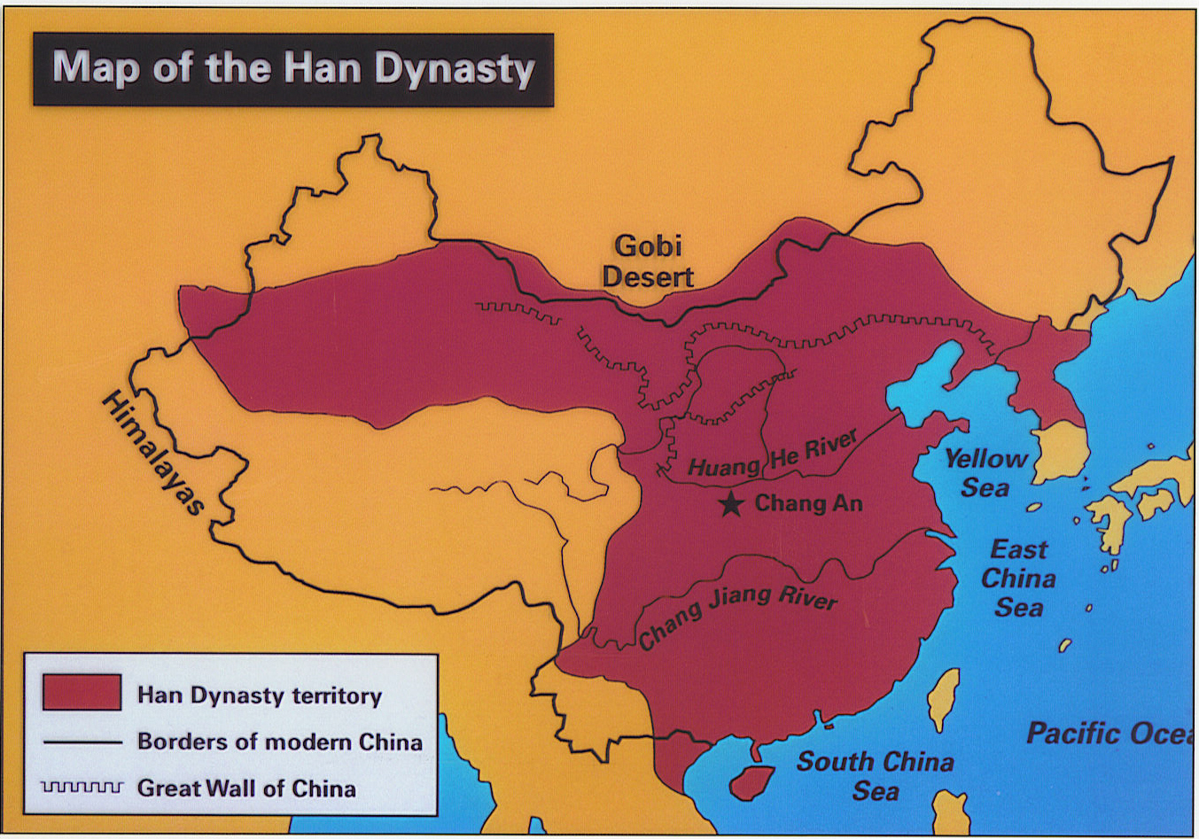 Han dynasty map